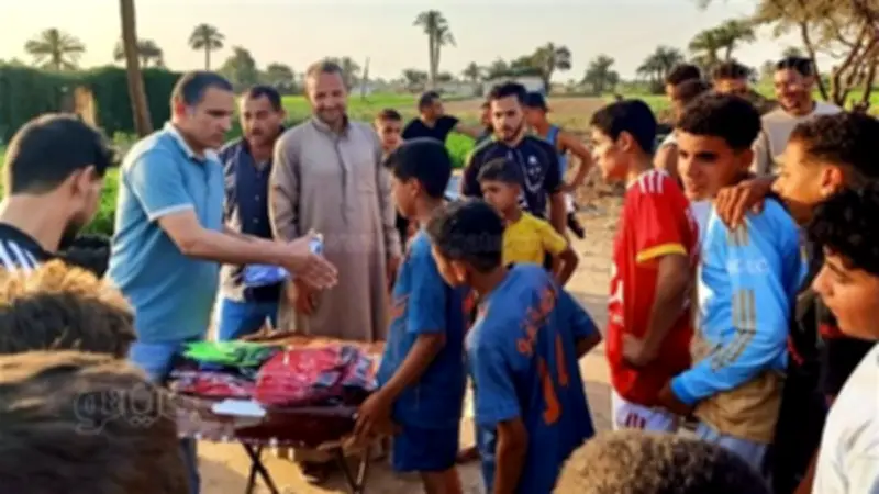 قافلة رياضية تصل عزبة العقاد ببني سويف ضمن المشروع القومي