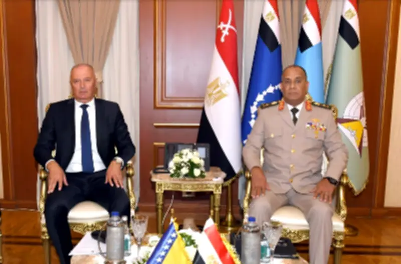 اللواء أشرف سالم زاهر يلتقي نائب رئيس وزراء البوسنة والهرسك