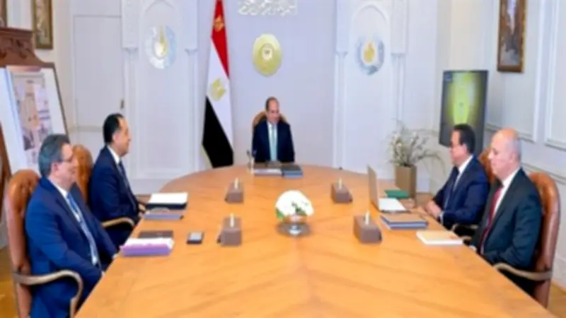 السيسي يوجه بتسريع ميكنة التأمين الصحي وتطوير المنشآت الطبية