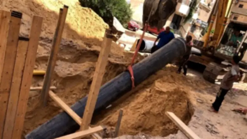 رئيس مياه القناة يتابع إحلال وتجديد محطة رفع الصرف الصحي بالإسماعيلية