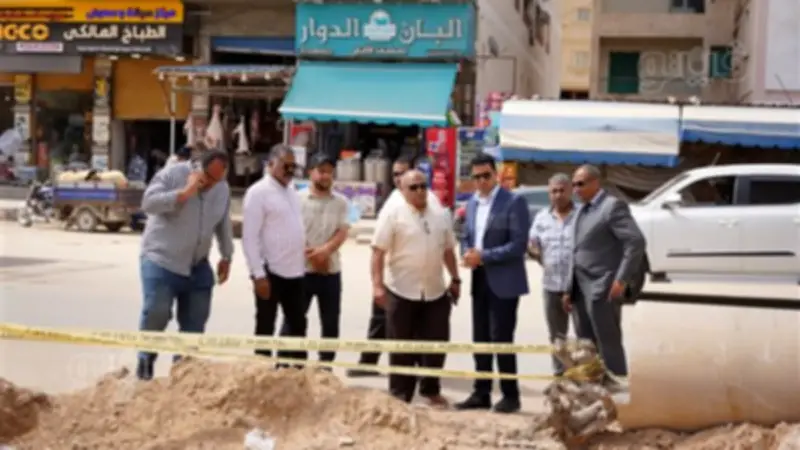 نائب محافظ مطروح يتابع أعمال تطوير شارع علم الروم ويدفع لسرعة الإنجاز