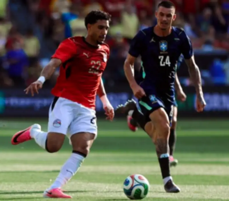 حمزة عبد الكريم يسجل ظهوره الأول مع منتخب مصر أمام البرازيل