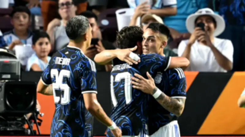 في غياب ميسي.. لاوتارو مارتينيز يقود الأرجنتين للفوز على هندوراس
