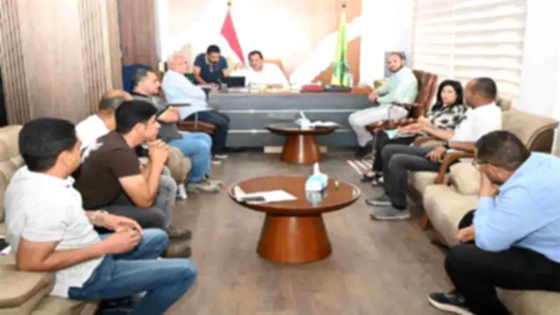 اجتماع لبحث مسار خط مياه الري المعالج بين العاشر من رمضان وبدر