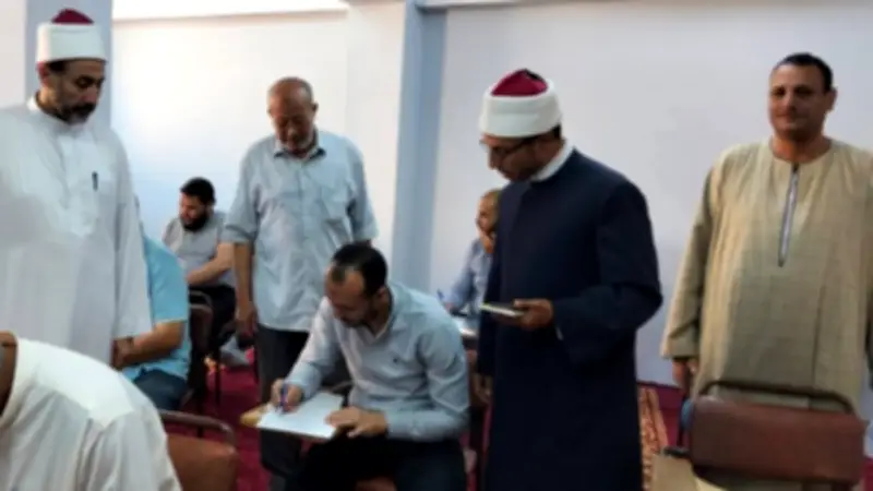 أوقاف كفر الشيخ تختبر دارسي الفرقة الثانية بالمركز الثقافي الإسلامي