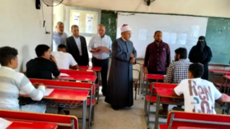 متابعة امتحانات الثانوية الأزهرية بالقصاصين بحضور رئيس الإسماعيلية وموفد القطاع