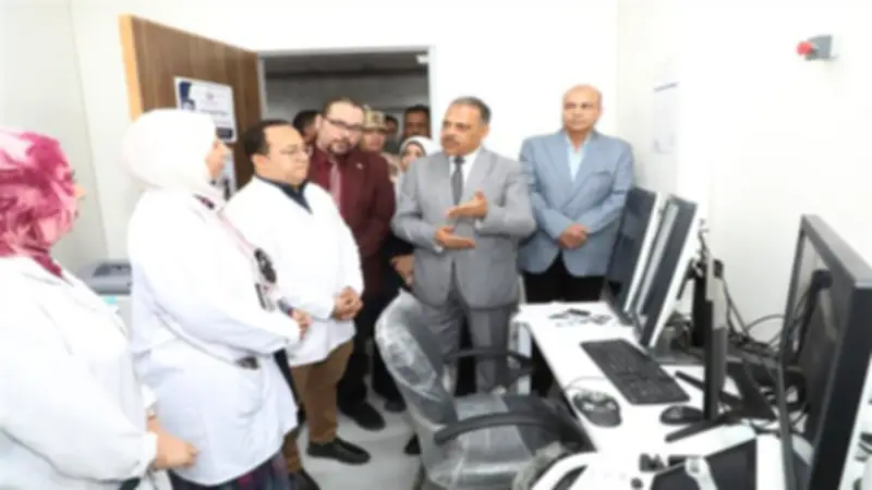 محافظ الشرقية يفتتح أقساما جديدة وعيادة ماموجرافي بمستشفى بلبيس المركزي