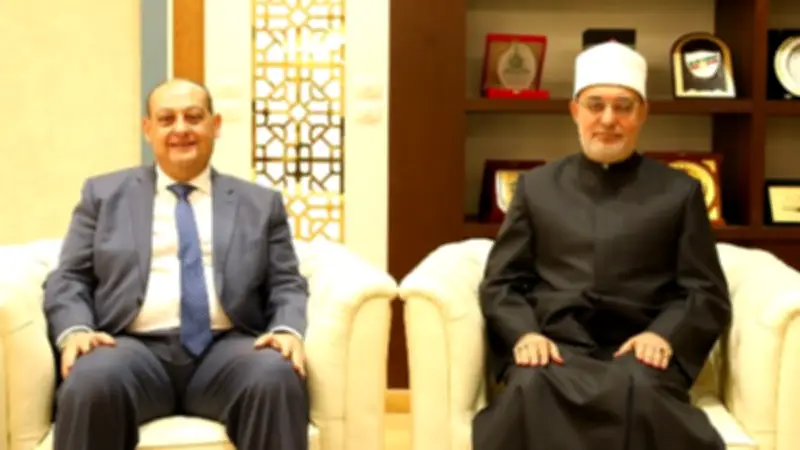 مفتي الجمهورية يبحث مع مساعد وزير الخارجية سبل تعزيز التعاون الثقافي المشترك