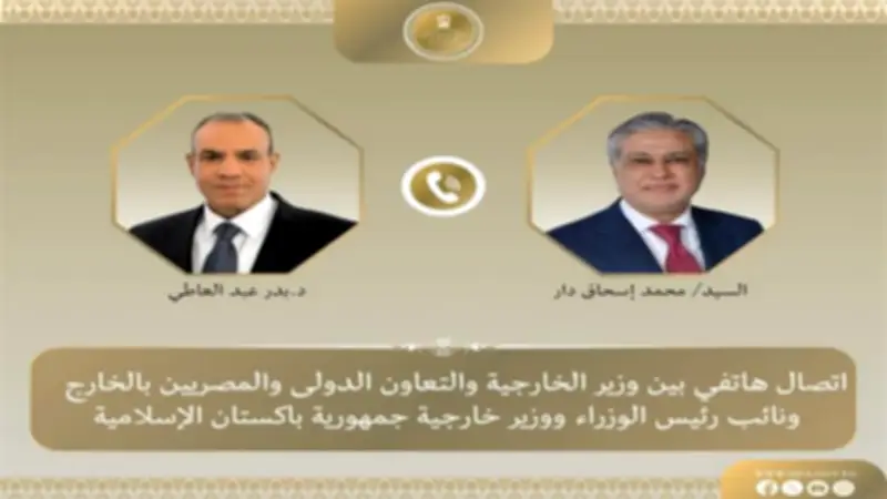 وزير الخارجية يبحث مع نظيره الباكستاني التطورات الإقليمية وجهود خفض التصعيد