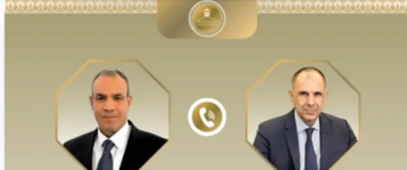 وزير الخارجية يؤكد لنظيره اليوناني ضرورة الحفاظ على وحدة ليبيا