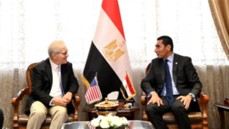 جوهر نبيل يبحث مع السفير الأمريكي تعزيز التعاون الشبابي والرياضي