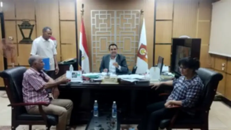 متابعة مستمرة لملفات تقنين أراضي أملاك الدولة ببلاط الوادي الجديد
