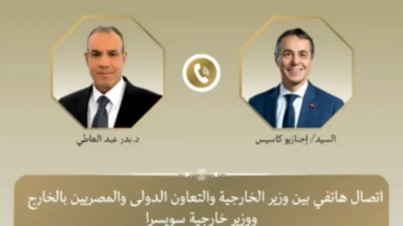 وزير الخارجية ونظيره السويسري يؤكدان أهمية المرحلة الثانية من اتفاق غزة