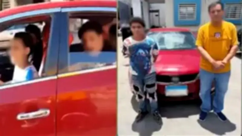 ضبط طفل يقود سيارة برعونة في الإسكندرية بعد تداول فيديو