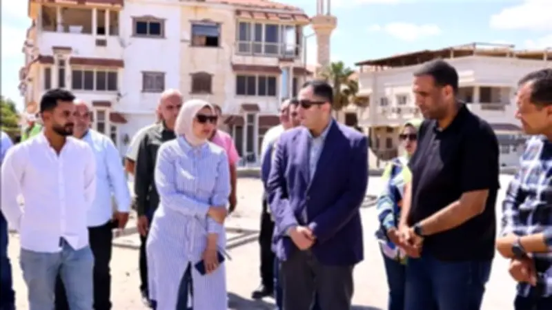 محافظ دمياط يتفقد أعمال تطوير اللسان والفنار برأس البر لموسم الصيف