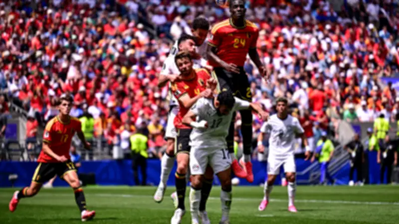 مصر تتقدم على بلجيكا بهدف إمام عاشور في الشوط الأول بكأس العالم