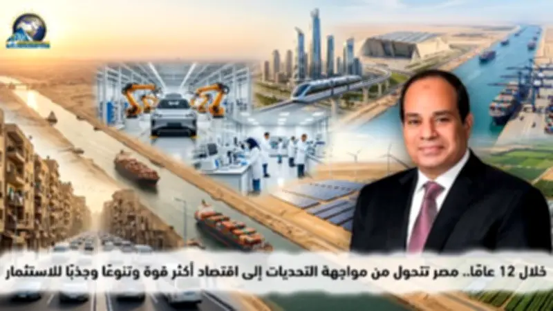 في 12 عاما.. مصر تتحول من تحديات إلى اقتصاد قوي ومتنوع وجاذب للاستثمار