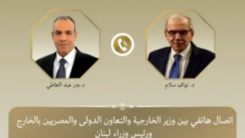 وزير الخارجية المصري يؤكد تضامن مصر الكامل مع لبنان في اتصال هاتفي