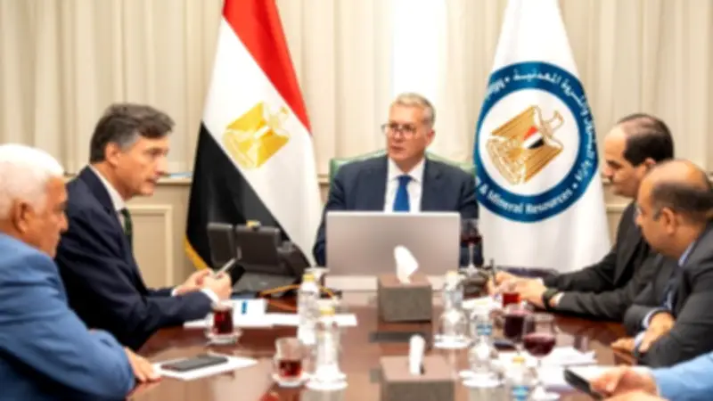 وزير البترول يبحث مع إيني الإيطالية خطط زيادة إنتاج الغاز وحفر آبار جديدة