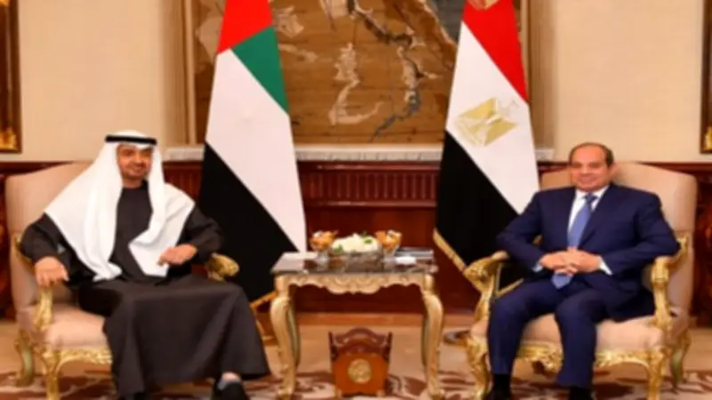 السيسي يستقبل محمد بن زايد بقصر الاتحادية في زيارة أخوية لمصر
