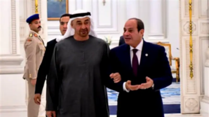 السيسي وبن زايد يبحثان الرؤية المصرية لاستقرار المنطقة