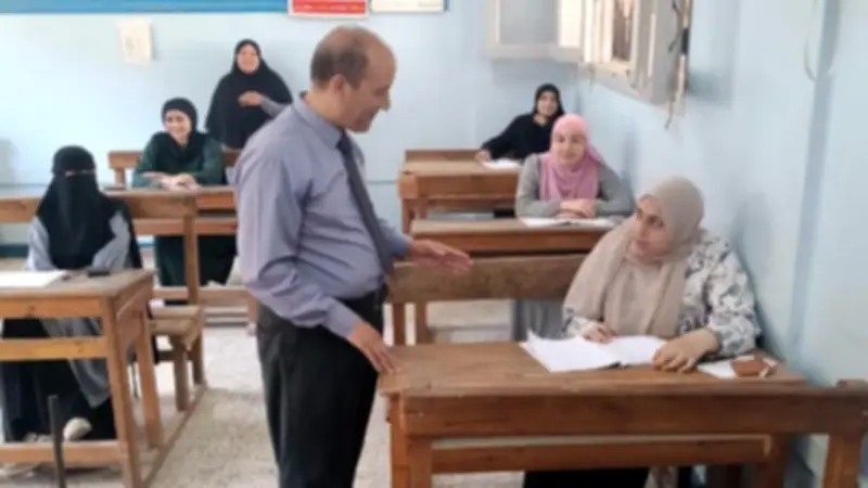 جولة ميدانية لتفقد امتحان الإحصاء بالثانوية الأزهرية في الغربية