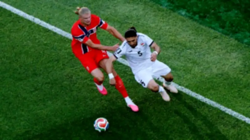 كأس العالم 2026: هالاند يقود النرويج لتقدم مثير على العراق 2-1 في الشوط الأول
