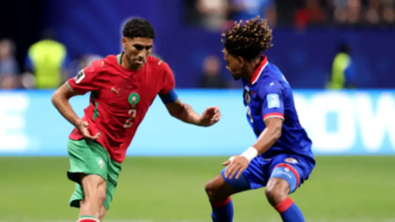 حكيمي يعادل إنجازًا تاريخيًا للمغرب في كأس العالم منذ 1998