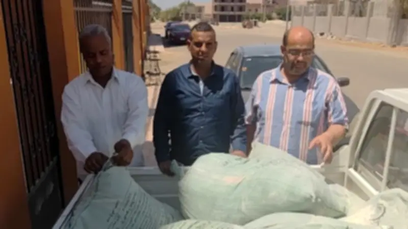 ضبط نصف طن دقيق مدعم قبل تهريبه للسوق السوداء في القرنة بالأقصر