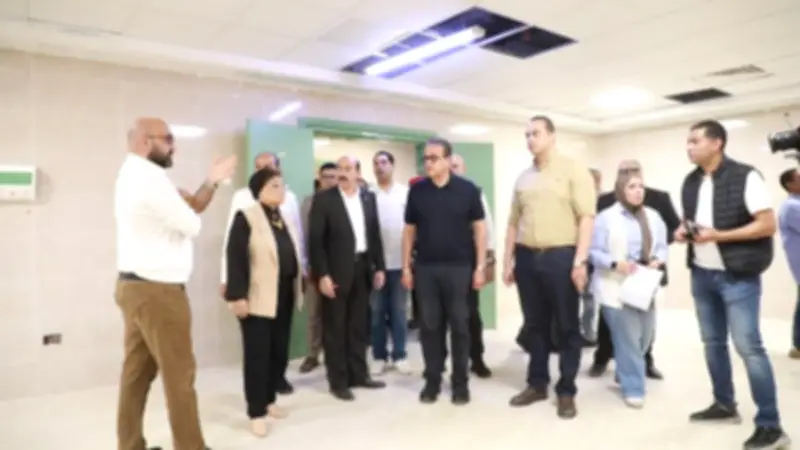 وزير الصحة يتفقد مشروع مستشفى أبو قرقاص الجديد تمهيدا للتأمين الصحي الشامل بالمنيا