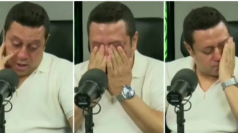 هشام حنفي يبكي على الهواء بسبب رسالة مشجع: أول مرة آخد حقي
