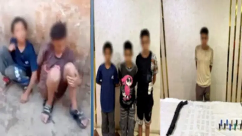 الداخلية تكشف تفاصيل فيديو طفلين يتعاطيان المخدرات بالمنيا