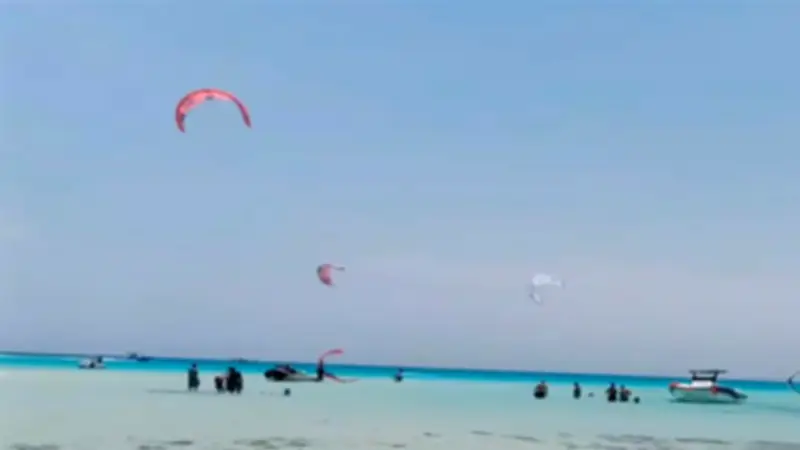توافد سياحي كبير على جزيرة أبو منقار بالغردقة.. جوهرة البحر الأحمر