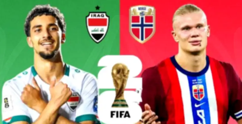 بث مباشر مشاهدة مباراة العراق ضد النرويج في تصفيات كأس العالم 2026
