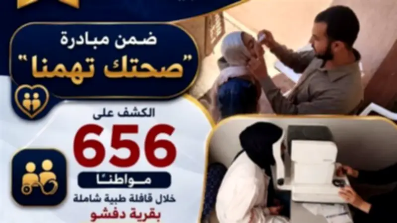 قافلة طبية شاملة بالبحيرة توقع الكشف على 656 مواطناً وتوفر 17 نظارة طبية