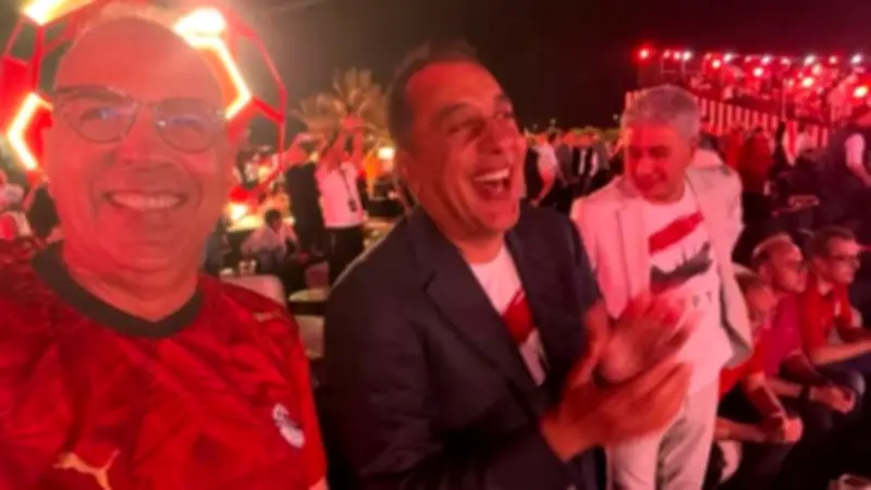 فرحة وزارية في الفان زون: مدبولي وسويلم وفتحي يحتفلون بهدف مصر في بلجيكا بمونديال 2026