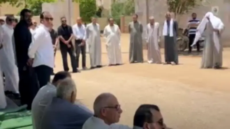 أهالي عرب النجدي يشيعون جثمان رئيس محكمة استئناف الأقصر بالدموع
