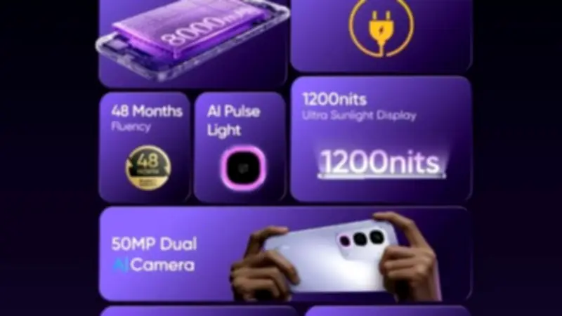 ريلمي تطلق هاتف P4R 5G ببطارية 8000 مللي أمبير وشحن 45 واط