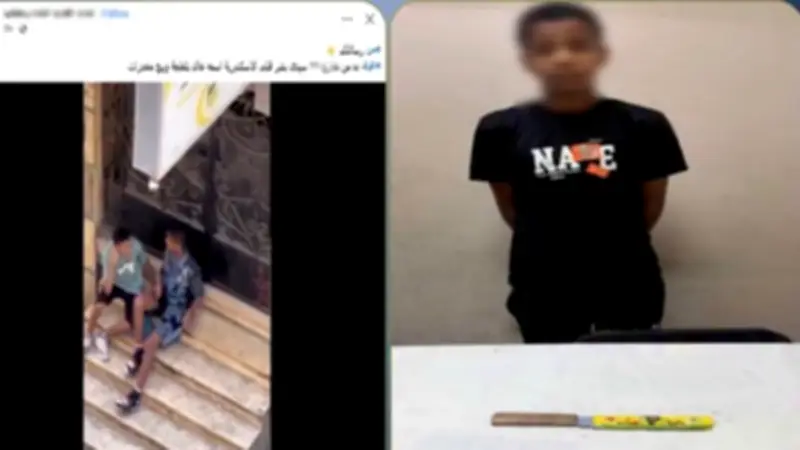 القبض على بلطجي بحوزته سلاح أبيض في الإسكندرية بعد فيديو متداول