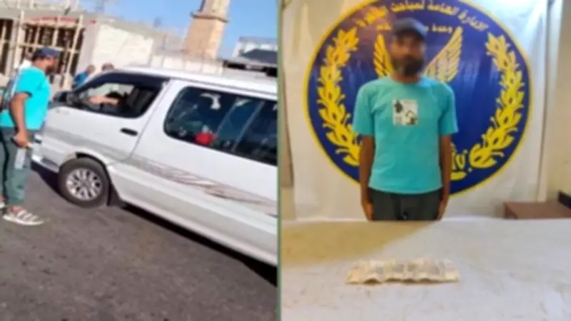 ضبط سايس يتحصل على أموال من سائقي الميكروباص بدون ترخيص بالسلام
