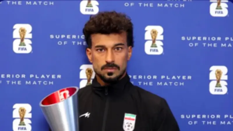 رامين رضائيان أفضل لاعب في مباراة إيران ونيوزيلندا بكأس العالم