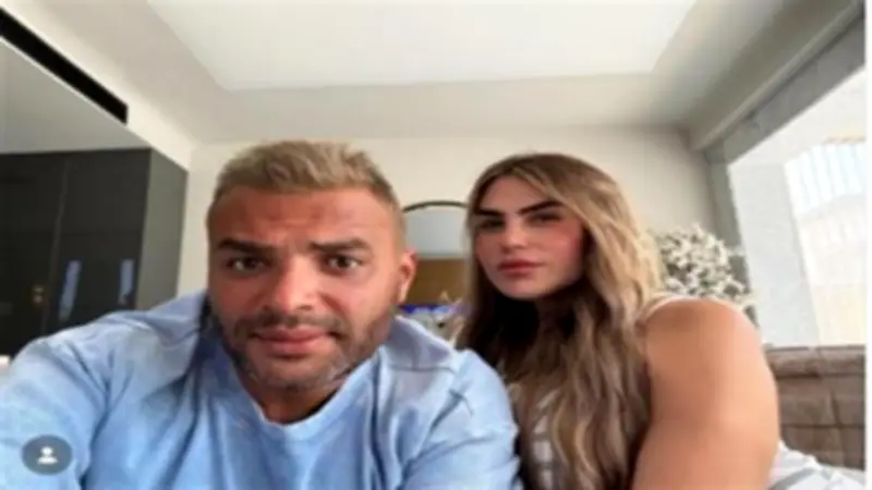 رامي صبري يحتفل بعيد ميلاد زوجته شيري برسالة رومانسية على إنستجرام