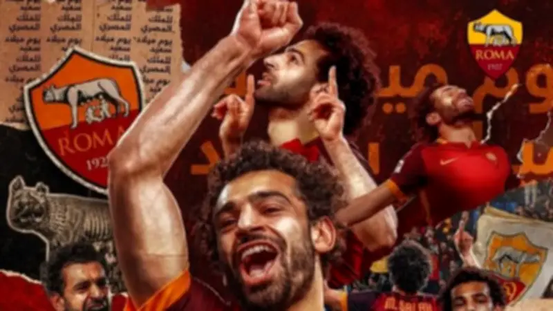 نادي روما الإيطالي يحتفل بعيد ميلاد محمد صلاح بأغنية شعبية مصرية
