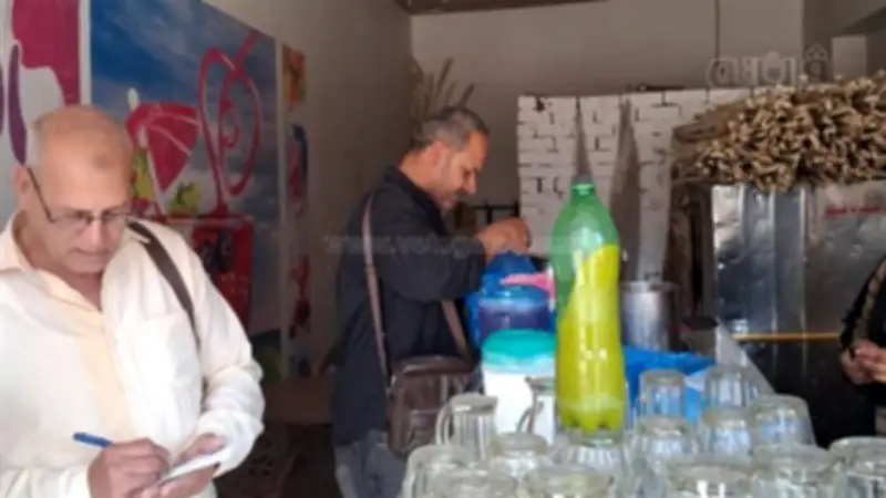 ضبط 8 كيلو من المواد المحظورة والمنتهية الصلاحية في محلات عصير قصب بالغربية