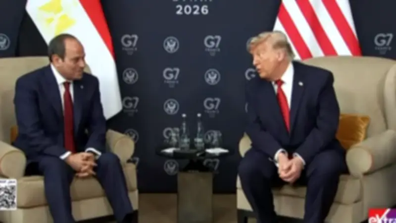 الرئيس السيسي يقدر جهود ترامب لإحلال السلام في الشرق الأوسط خلال قمة السبع