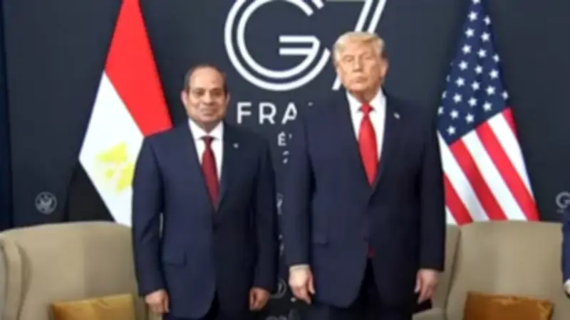 قمة السيسي وترامب في فرنسا: العلاقات الثنائية وأزمات الشرق الأوسط والمياه على رأس المباحثات