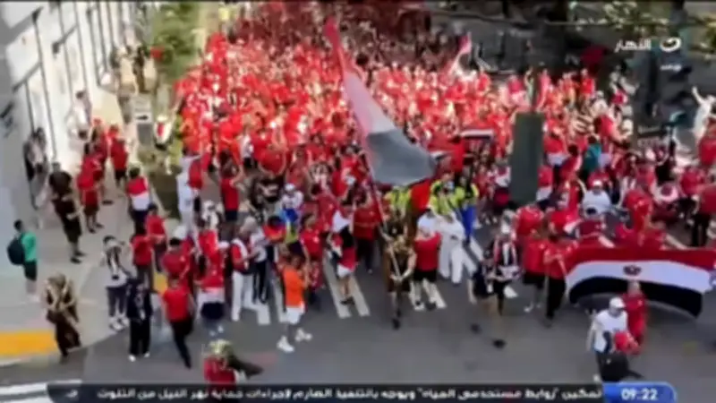 عشرات الآلاف من جماهير مصر يتوافدون لملعب المونديال دعماً للفراعنة أمام بلجيكا