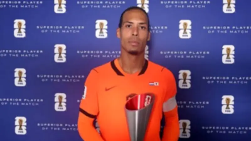 فان دايك يحصد جائزة أفضل لاعب في مباراة هولندا واليابان بكأس العالم 2026