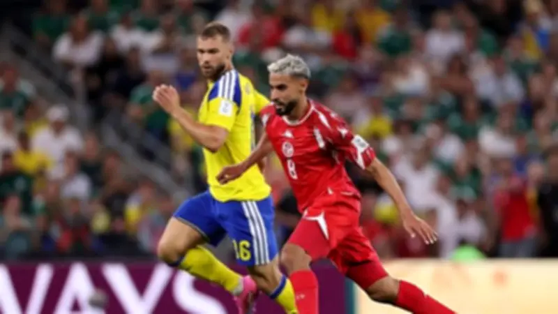 كأس العالم 2026: تونس تتأخر 2-1 أمام السويد في الشوط الأول