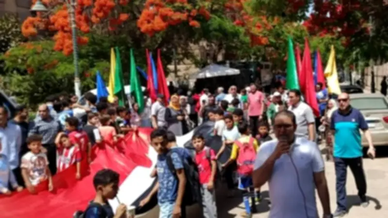 الشباب والرياضة بالمنوفية تنظم ماراثون مشي احتفالاً بالعيد القومي